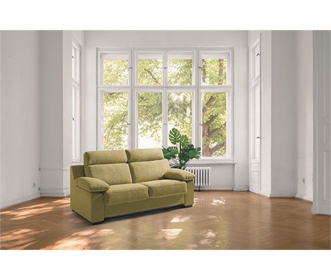 Sofá cama MOLLY 3 plazas Mostaza