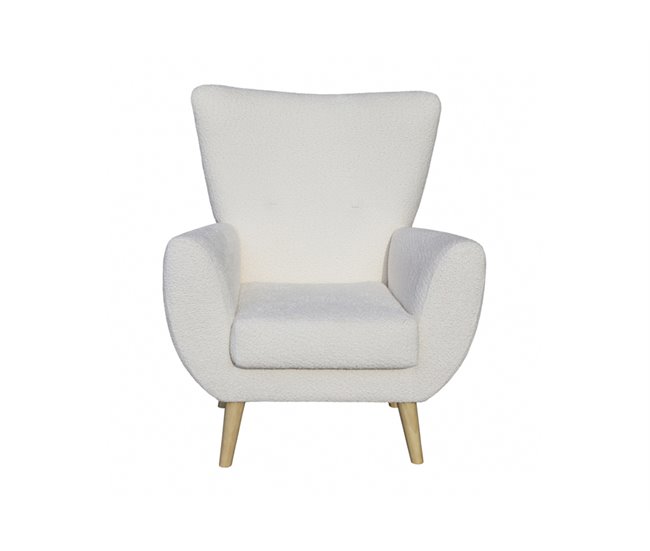 Sillón decorativo color blanco BOB Blanco