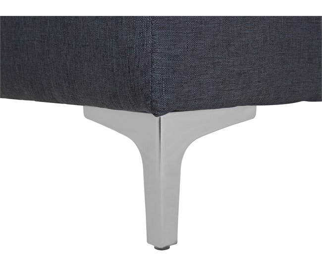 Beliani Sofá modular Poliéster ABERDEEN Gris Oscuro