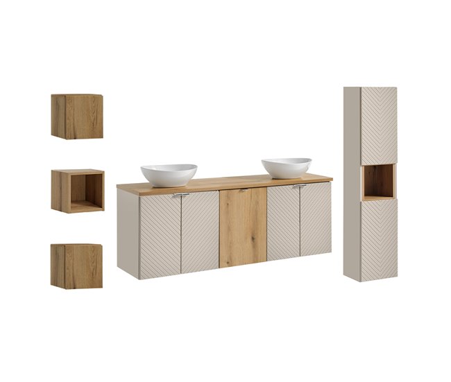 Conjunto de Baño Manoa Madera