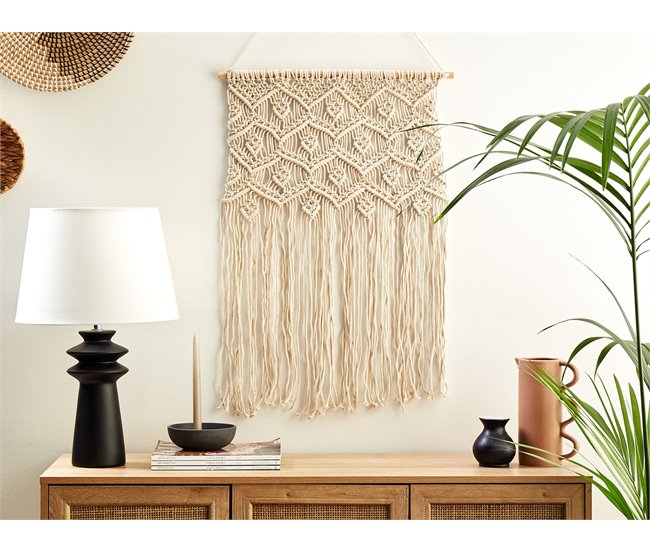 Beliani Decoración de pared de tela KALERI Beige