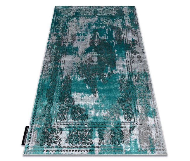 Alfombra DE LUXE moderna 6827 Abstracción, vintage - Structural 200x290 Verde