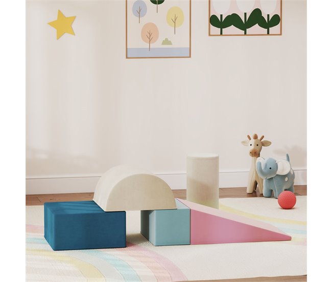 Bloques de Espuma Terciopelo AIYAPLAY Multicolor