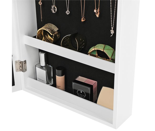 Armario de joyas de pared Blanco