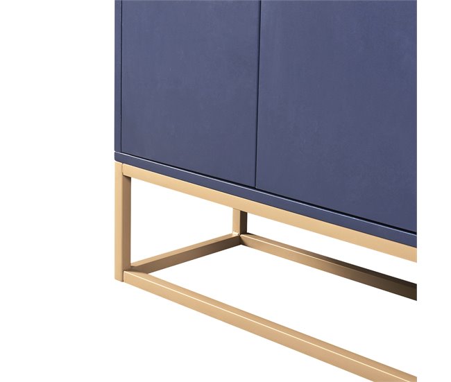 Aparador, 4 puertas, mueble comedor, comedor, sala, cocina 120 Azul