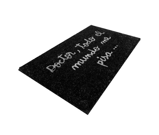 Acomoda Textil – Felpudo de Coco Natural Ecológico Animado. Negro