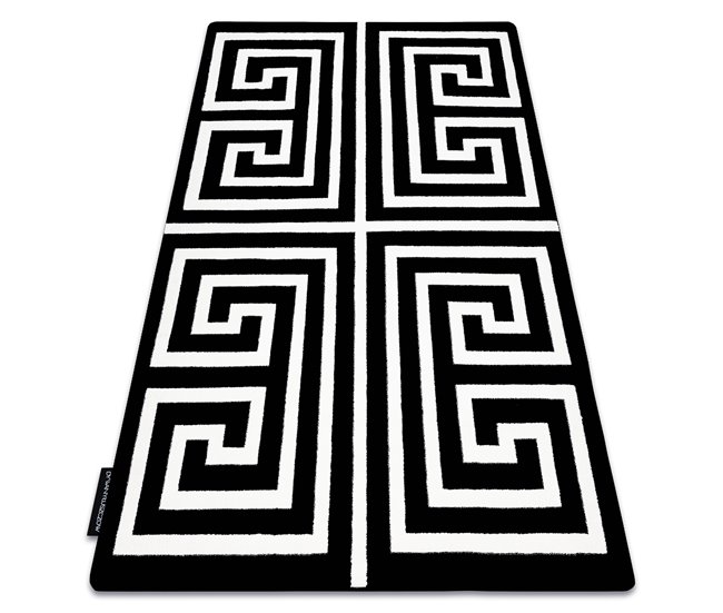 Alfombra HAMPTON Rich griego 200x290 Negro