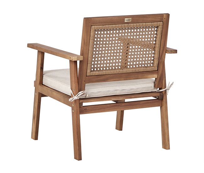 Beliani Conjunto de jardín Madera de acacia ARENELLA Beige