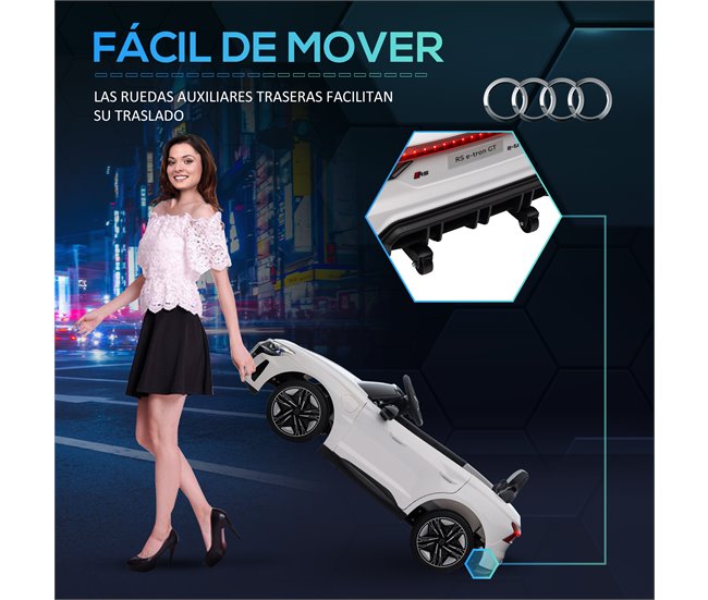 Coche Eléctrico Infantil PP, Metal HOMCOM Blanco
