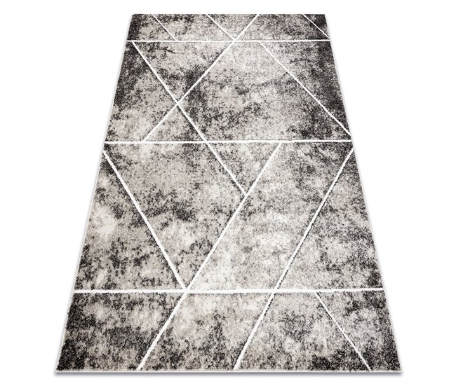 Alfombra MATEO 8031/944 Moderna geométrica Triángulos 140x190 Gris