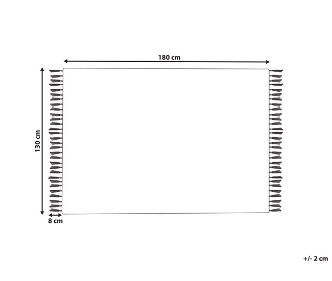 Beliani Manta PANVEL Blanco