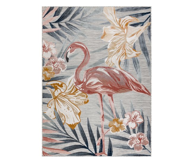 Alfombra Estructural BOTANIC 65263 flamenco 137x190 Multicolor