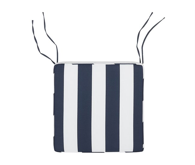 Beliani Cojines de asiento SASSARI Azul Marino