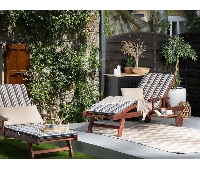 Beliani Cojín de asiento TOSCANA Azul