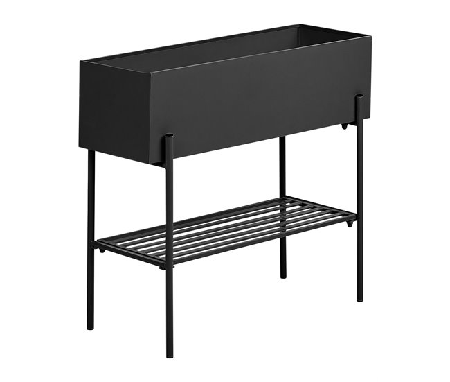 Beliani Maceta con patas VINCA Negro