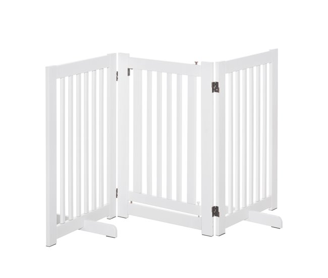 Barrera para Perros MDF PawHut, mascotas - accesorios para perros Blanco