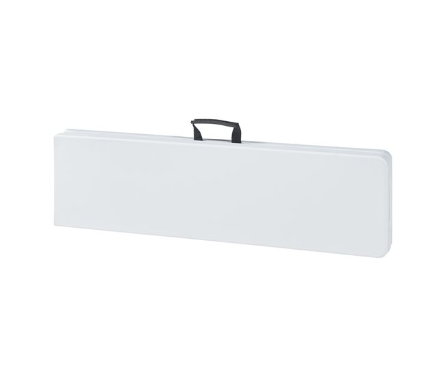 Banco plegable Ljusnarsberg para 4 personas metal/plástico Blanco