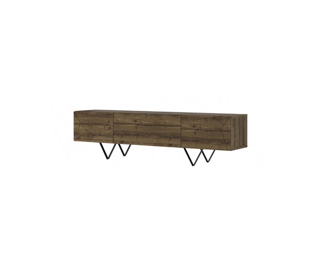 Mueble tv 3 puertas 160 cm GIACOMO Marron