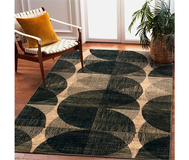 Alfombra de lana OMEGA FADO Geométrico jadeit 170x235 Verde
