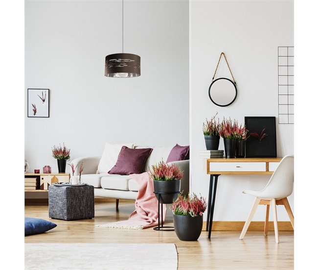 Colgante Metal Serie Niebla Blanco