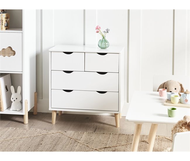 Beliani Cómoda SIMMIE Blanco
