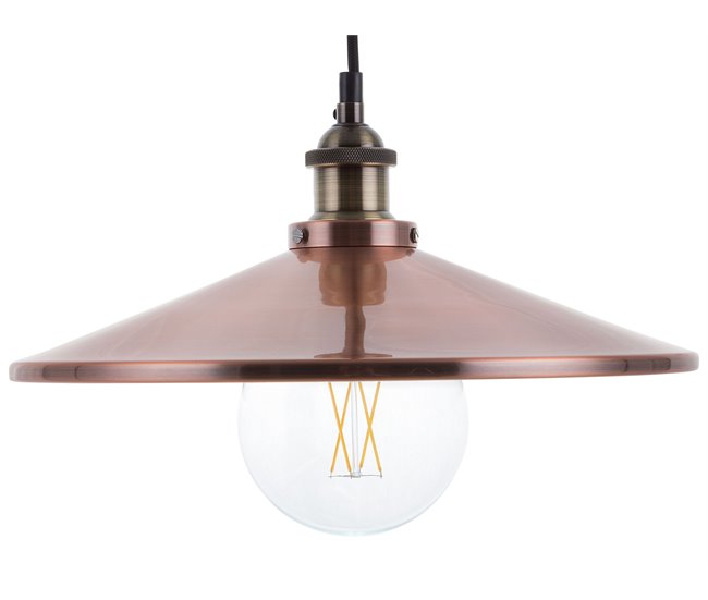 Beliani Lámpara colgante PELLY Cobre