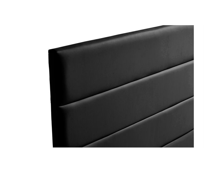 CABECERO TAPIZADO GENOVA POLIPIEL  - Moonia 210 Negro