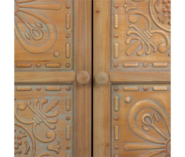 Aparador de madera de 2 puertas Marron
