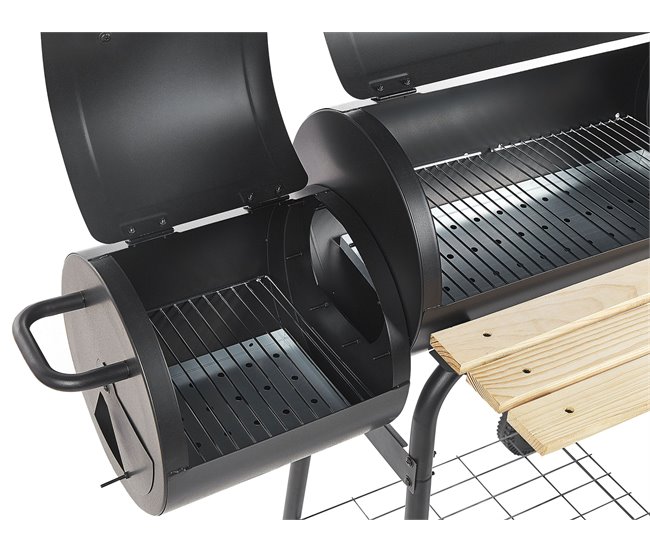Beliani Barbacoa de carbón SATAH Negro