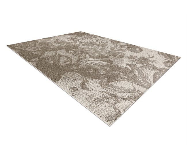 Alfombra de cuerda sisal FLOORLUX 20491 Flores 120x170 Beige