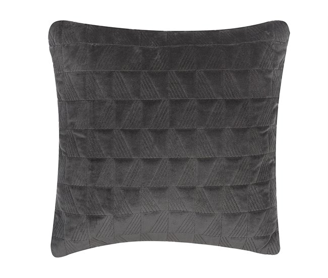 Beliani Cojín decorativo LALAM Gris Oscuro