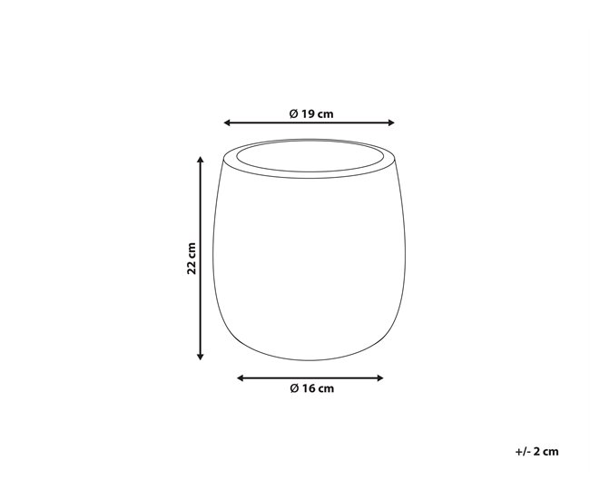 Beliani Maceta LIVADIA Verde