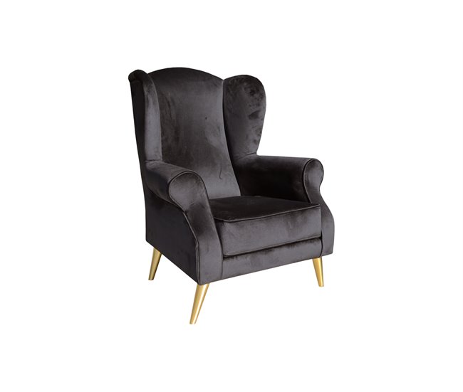 Sillón FLORENCIA decorativo color negro Negro