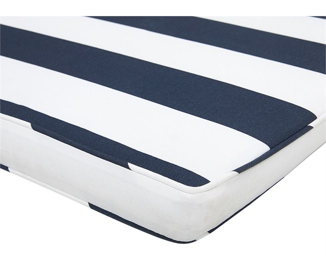 Beliani Banco Madera de acacia con certificado FSC® VIVARA 160x61 Azul Marino