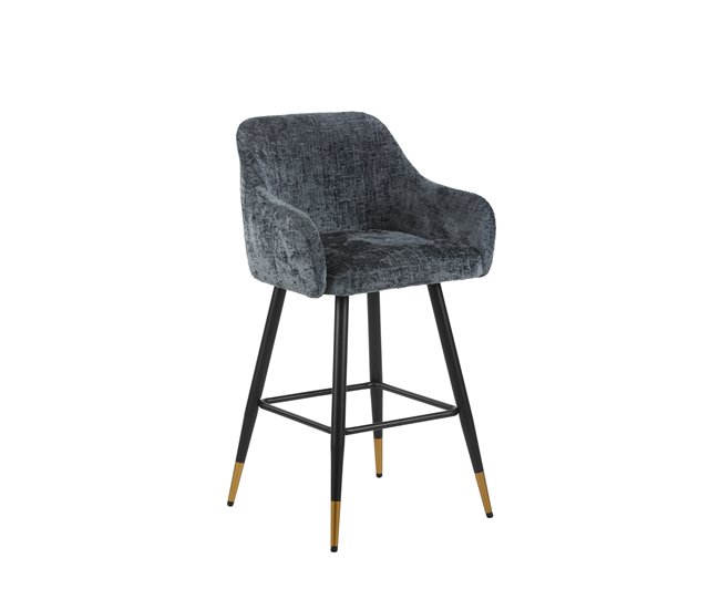 Taburete alto ROYAL fijo 94 cm de alto Azul