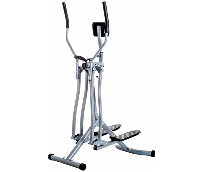 Bicicleta Elíptica Acero, ABS HOMCOM, deportes y ocio - fitness Gris