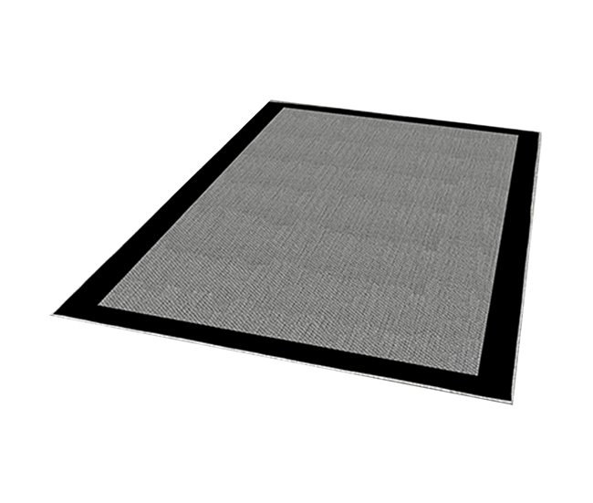 Alfombra De 60 X 100Cm 100x60 Gris