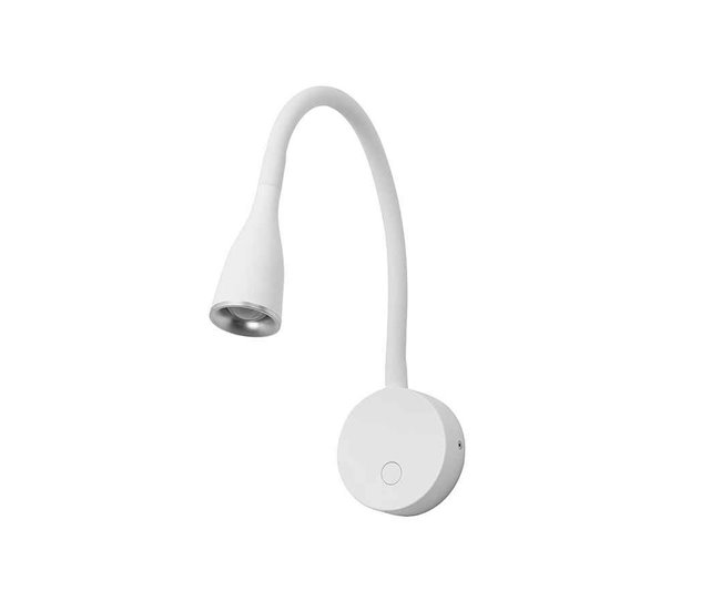 Aplique De Pared Policarbonato Serie Crobat Blanco