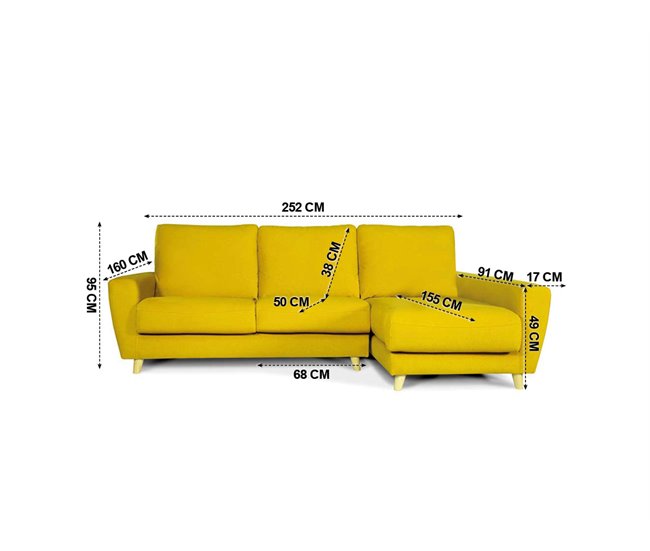 Chaise longue CHIEW Amarillo
