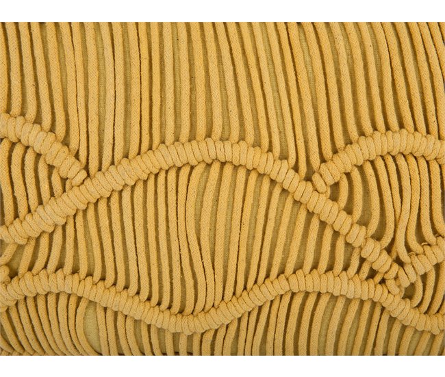 Beliani Cojín decorativo KIRIS Mostaza