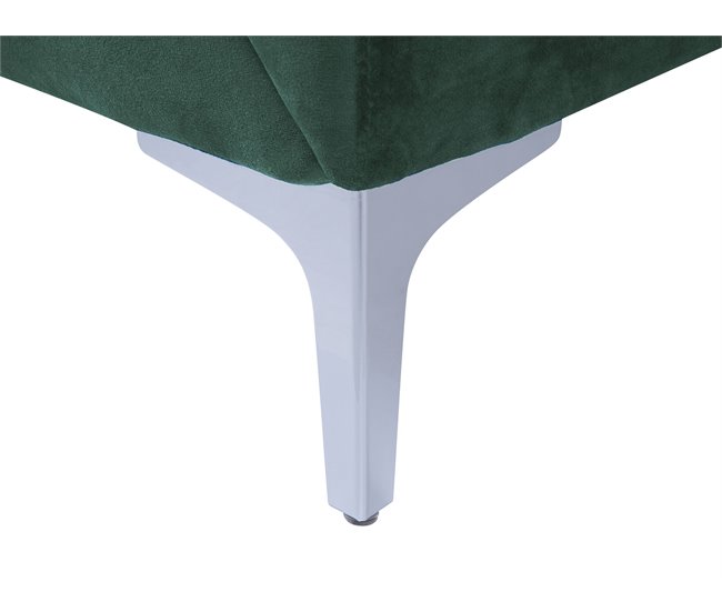 Beliani Sofá de 3 plazas Terciopelo FENES Azul Marino