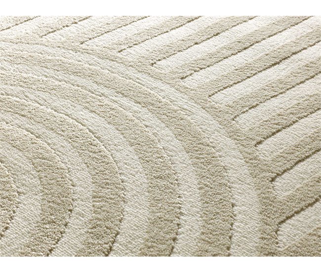 Alfombra de estilo escandinavo con relieve ZEN - ATTICGO 133x190 Blanco