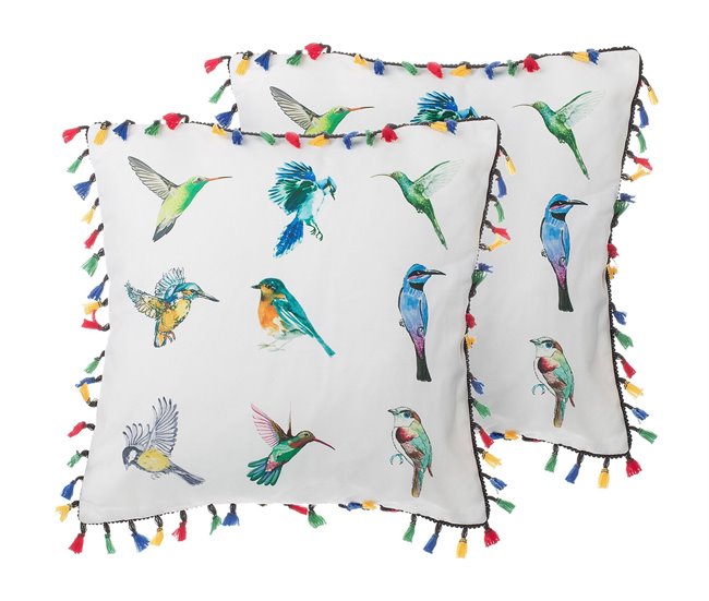 Beliani Cojín decorativo MALLOW Multicolor