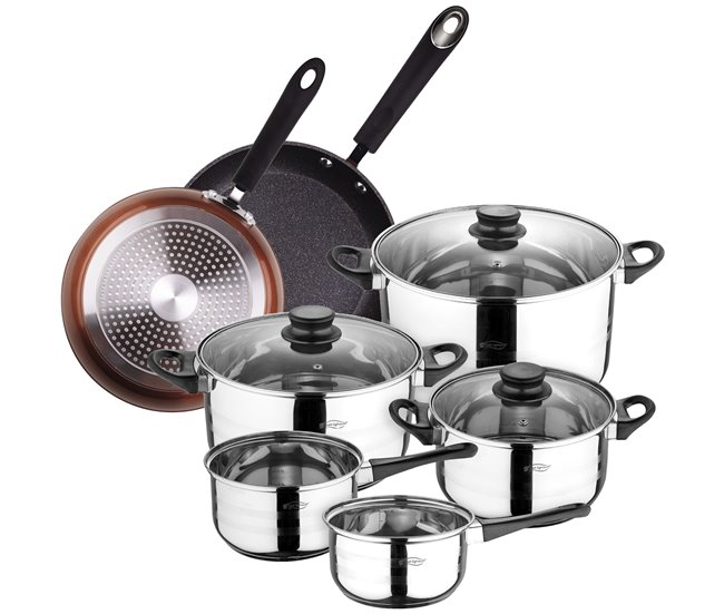 Bateria de cocina 8 piezas Multicolor