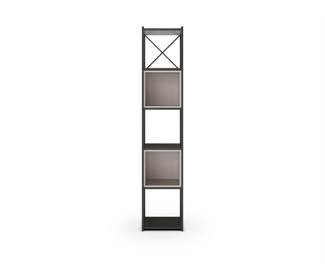 Estantería ANYA de 36cm negro y crema Negro/ Crema
