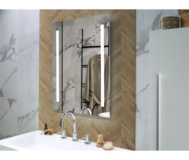 Beliani Espejo de baño MARTINET 70x4 Gris