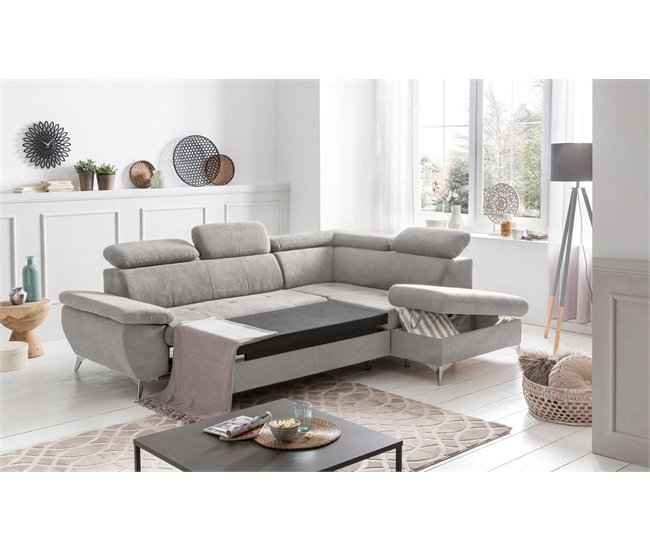 Rinconera con cama GISELA Gris Claro