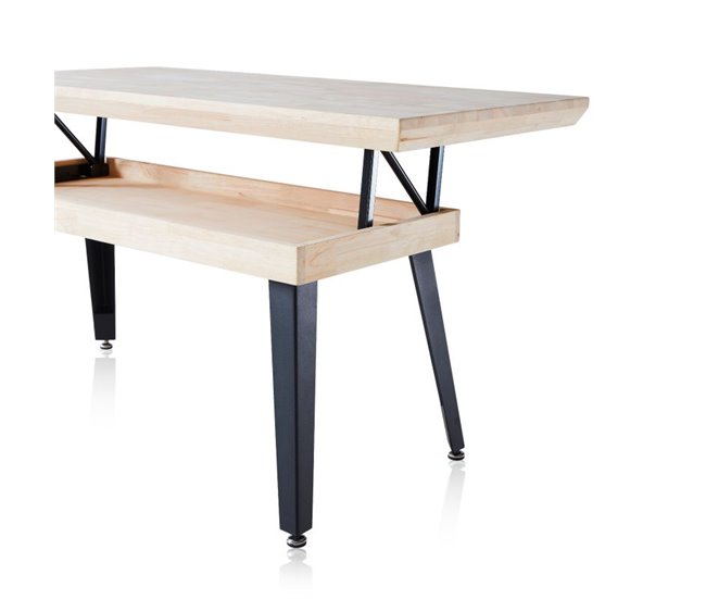 Mesa de centro elevable Berg 120x60 Negro