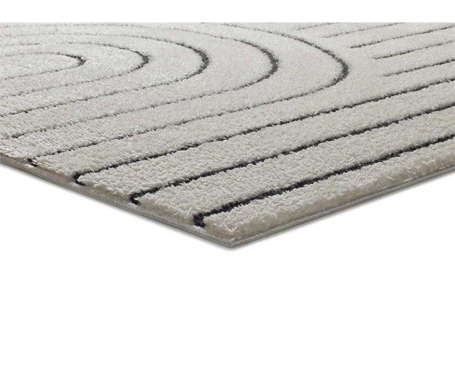 ATTICGO Alfombra con relieve Blanche 80x150 Blanco