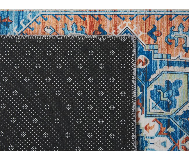Beliani Alfombra de pelo corto RITAPURAM 60x200 Azul